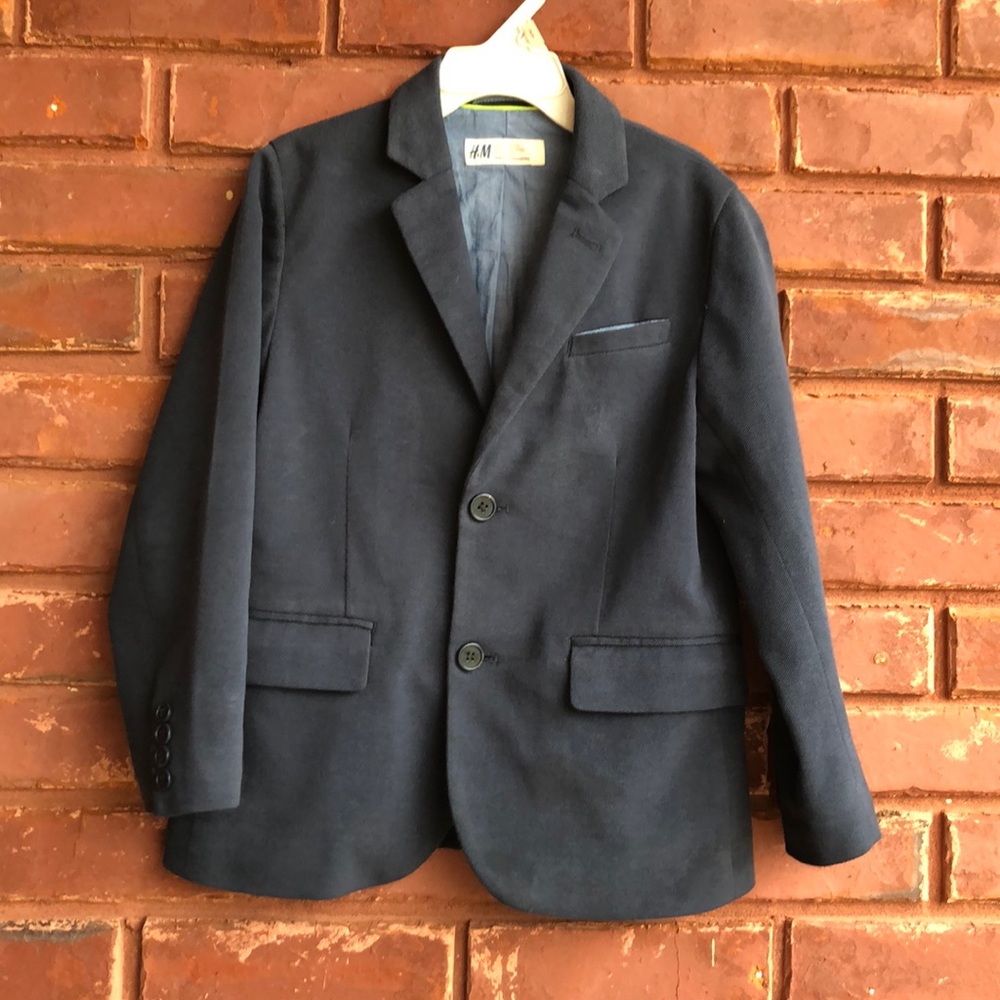 ❌SOLD❌H&M boys navy blazer 6-7Y